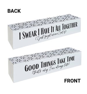 Good Things Take Time Block